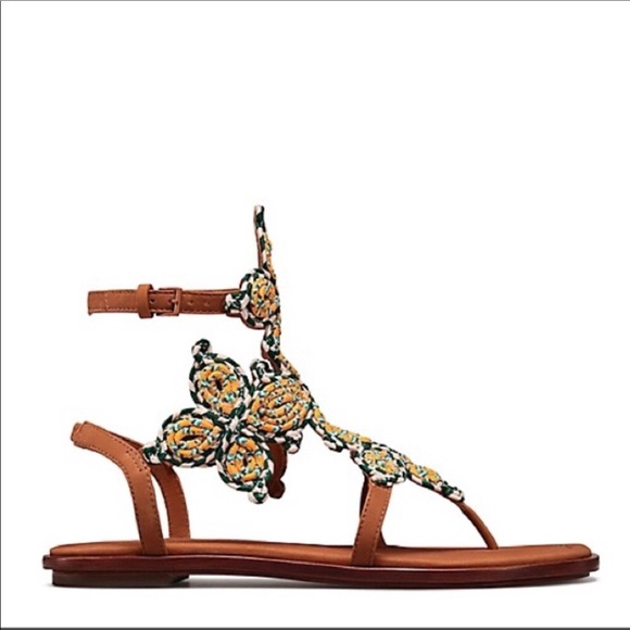 NIB -Tory Burch Palisade Flat Sandals - Picture 4 of 8